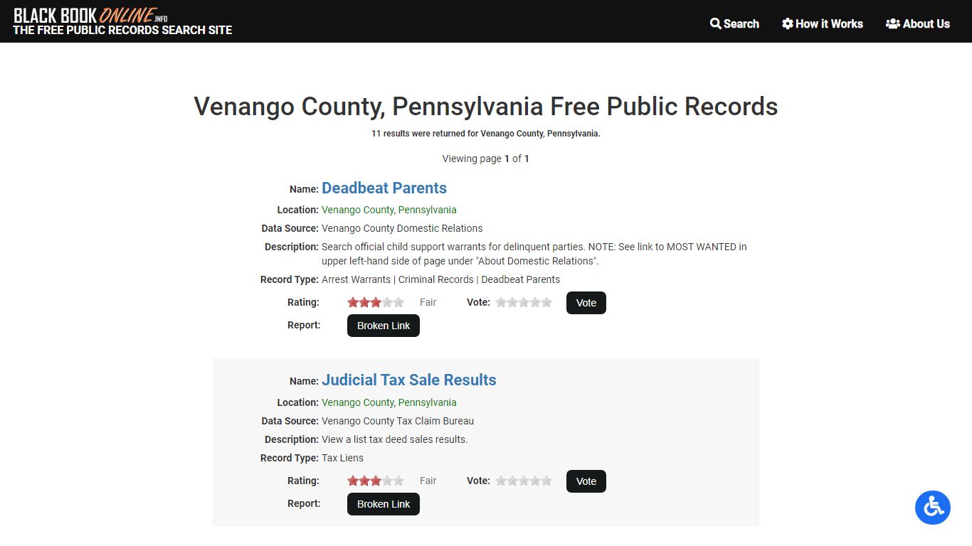 Venango County, PA Free Public Records | Criminal Records Venango ...